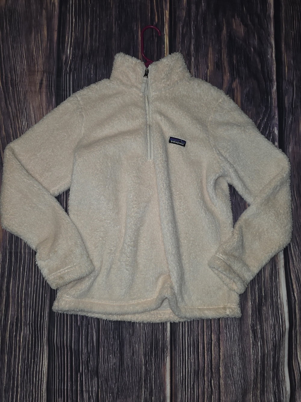 Patagonia Los Gatos Quarter-Zip Fleece Beige Large